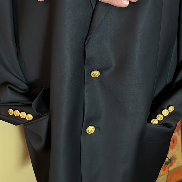 BROOKS BROTHERS Country Club sz 44XL Loro Piana Italy Super 120 Wrst Wool Logo - Picture 15 of 16